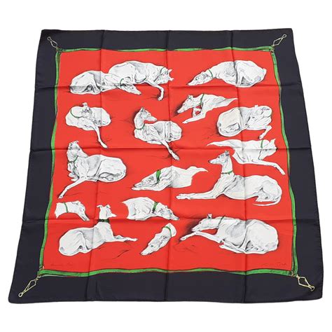 xavier de poret hermes|Hermès Silk Scarf Lévriers Greyhound Dogs Xavier de Poret.